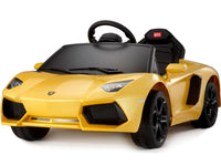 Thumbnail for Lamborghini Aventador LP700-4 Electric Power Wheels Toy Car 6V - Yellow