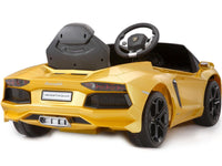 Thumbnail for Lamborghini Aventador LP700-4 Electric Power Wheels Toy Car 6V - Yellow